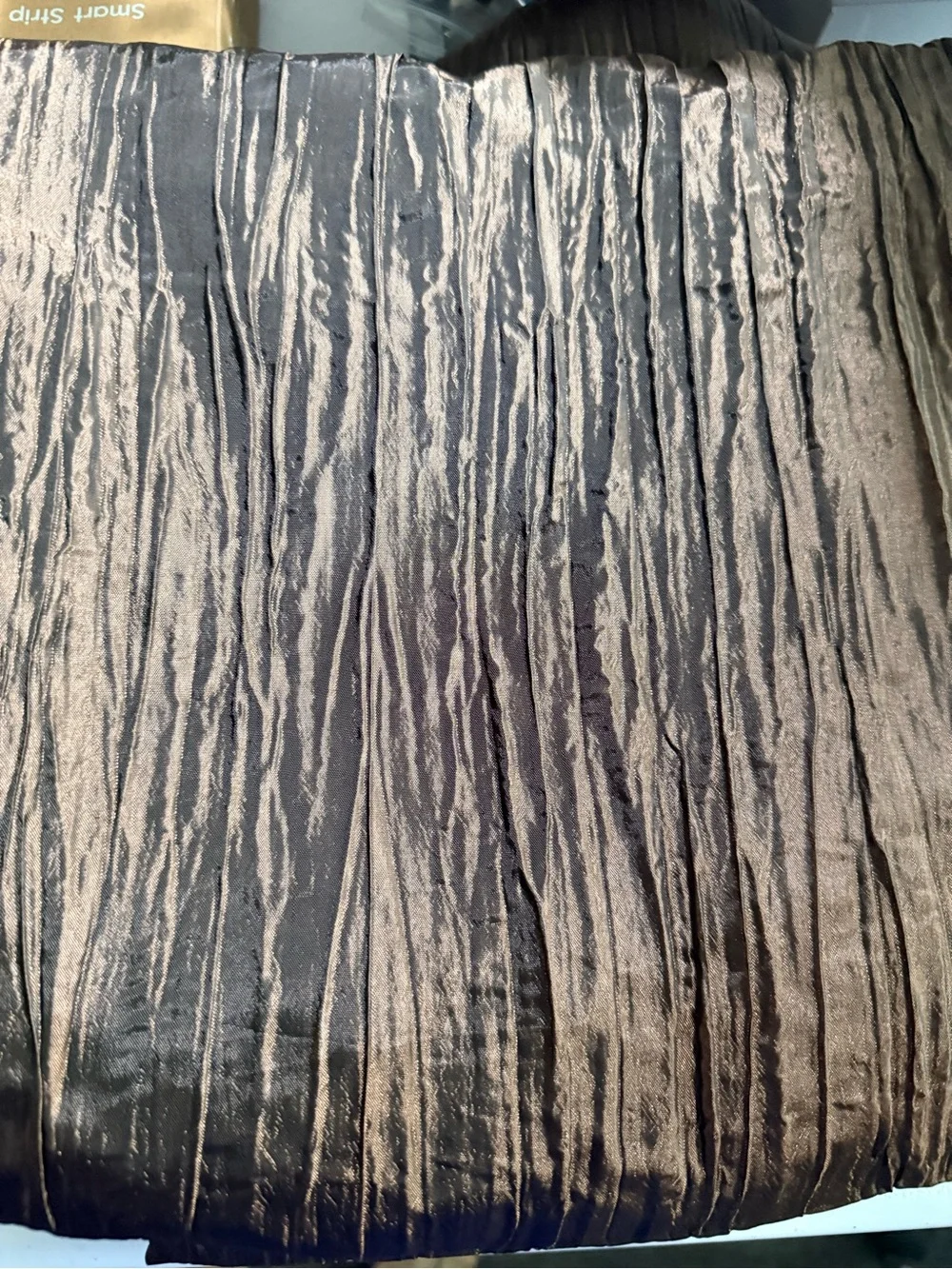 6. - Brown Grommet-Top Curtain Panels 54”x84”